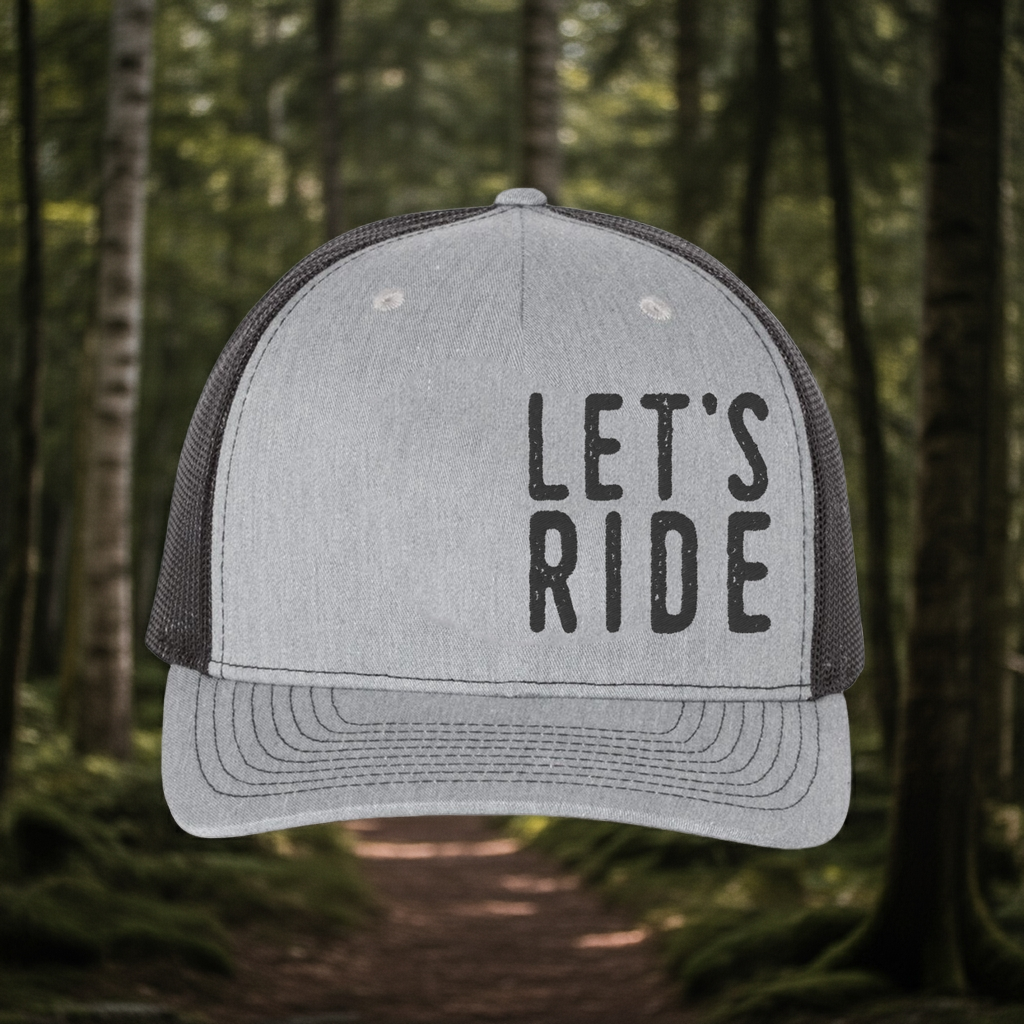 Let's Ride Five Panel Trucker Hat