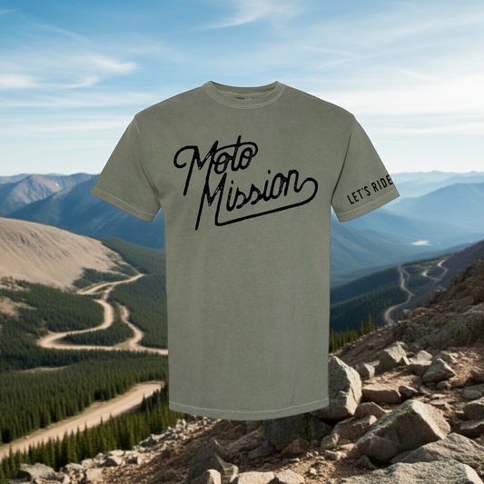 Green Moto Mission Tee