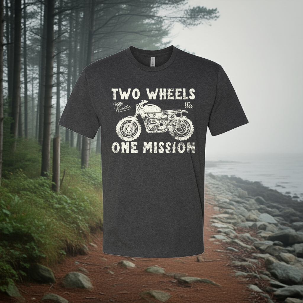 Two Wheels One Mission tee