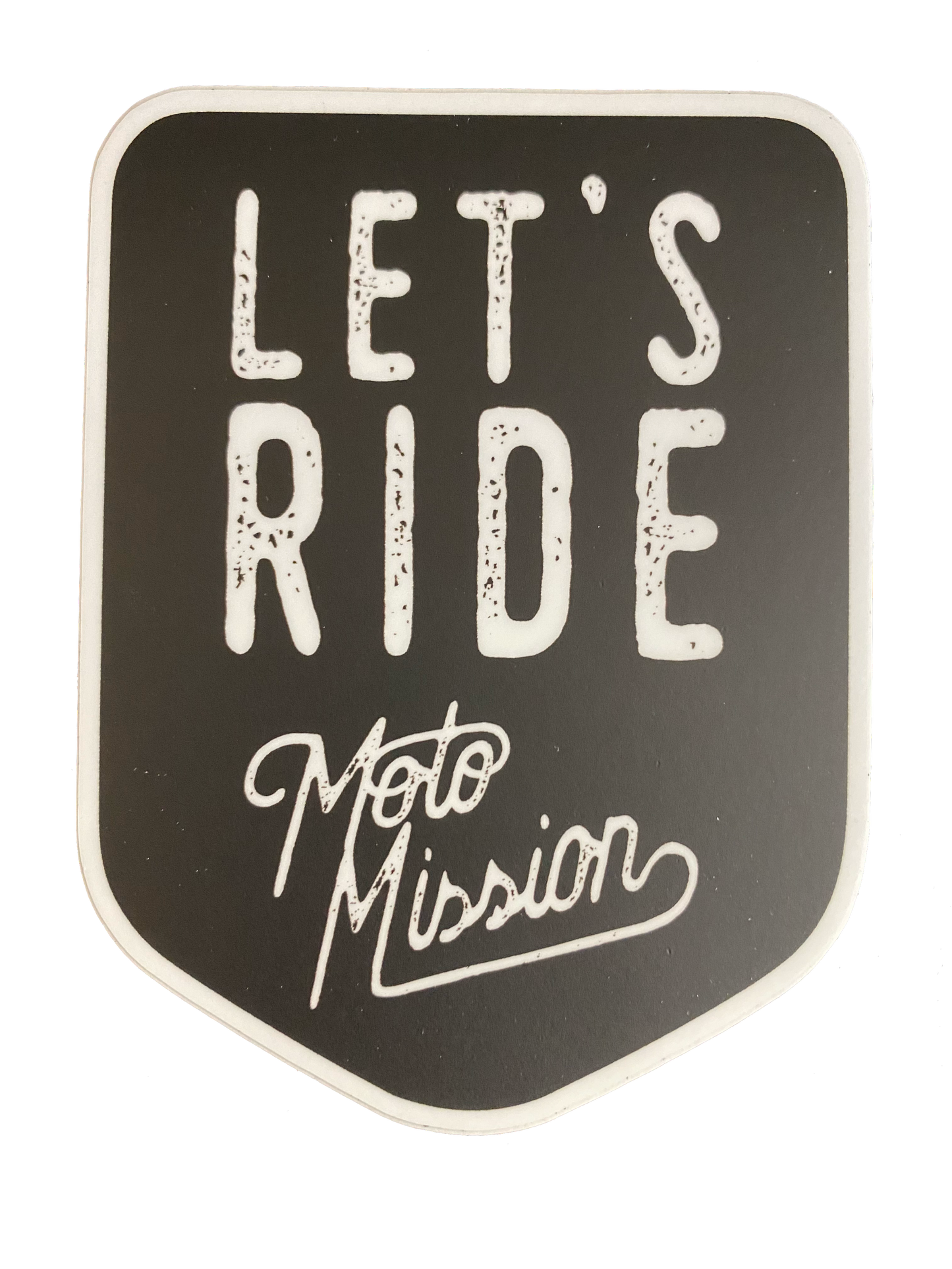 Let's Ride Shield Decal