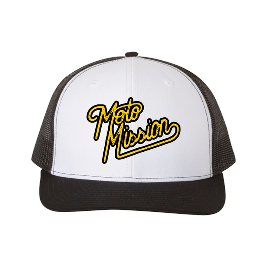 Black and Gold Moto Mission Richardson Hat