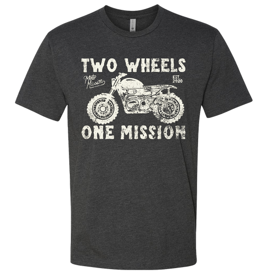Two Wheels One Mission tee