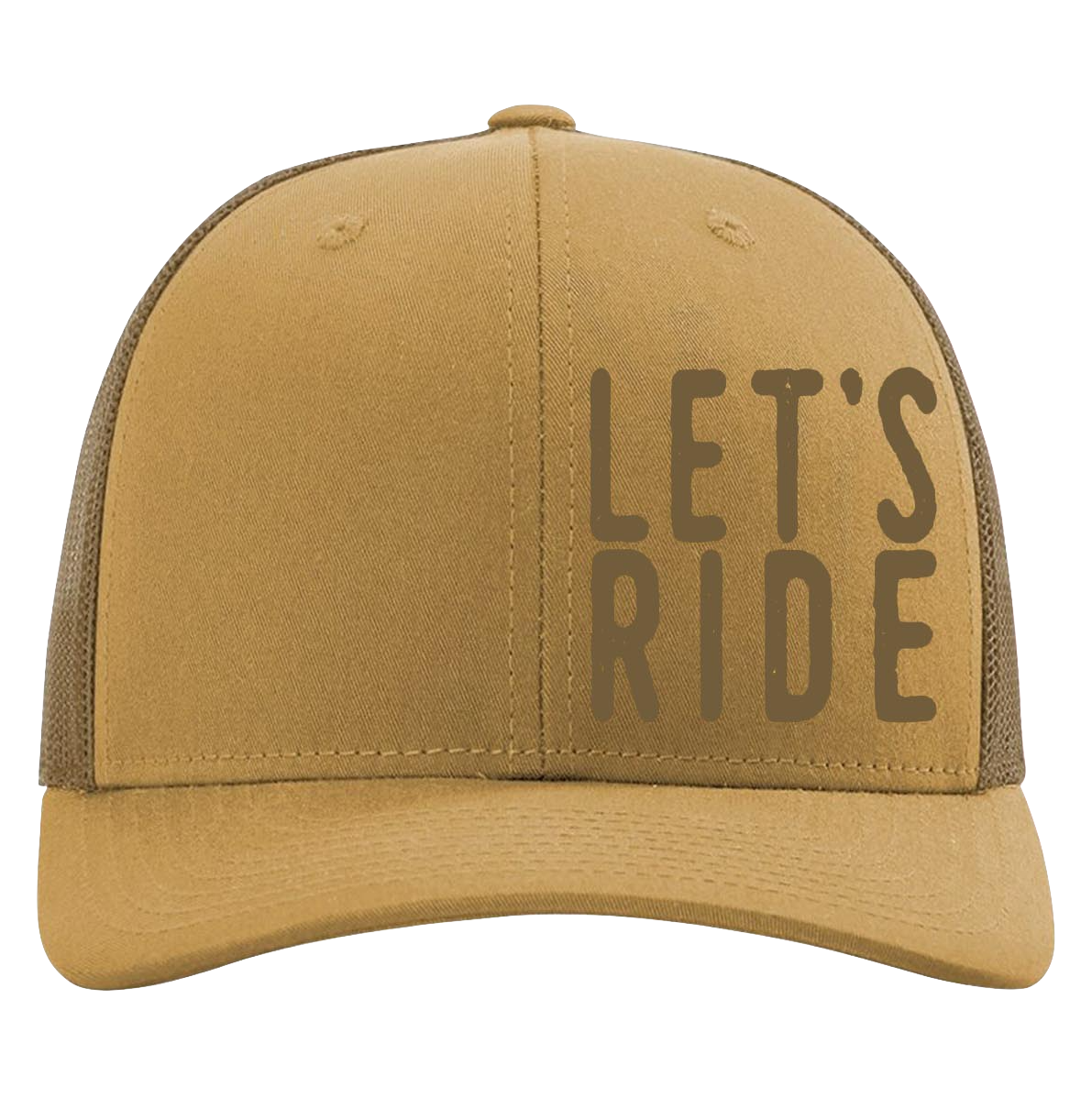 Amber Gold Let's Ride hat