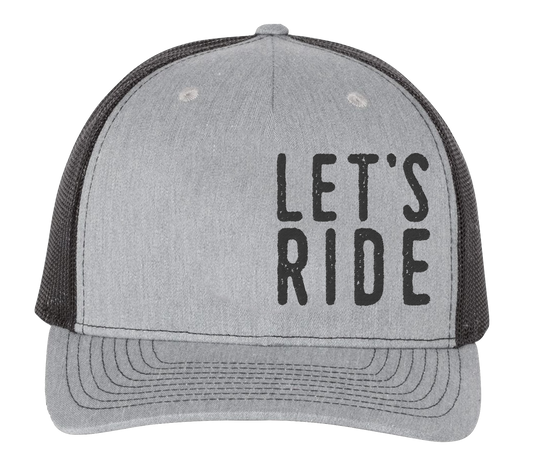 Let's Ride Five Panel Trucker Hat