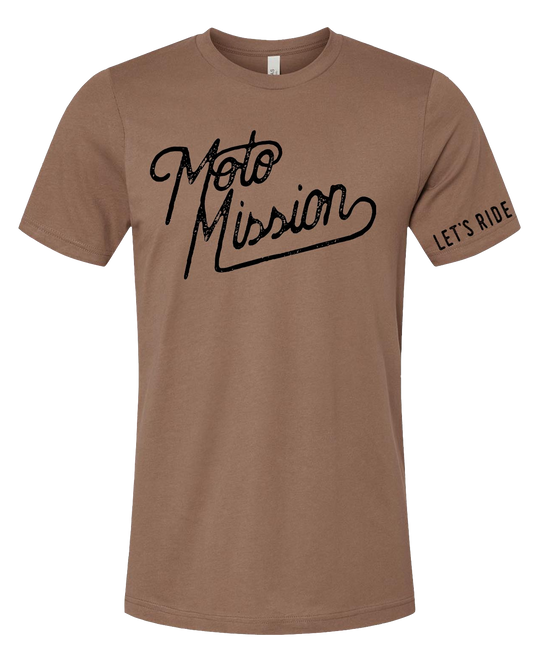 Moto Mission Vintage Brown tee